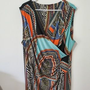 Animal Print Maxi Wrap Dress